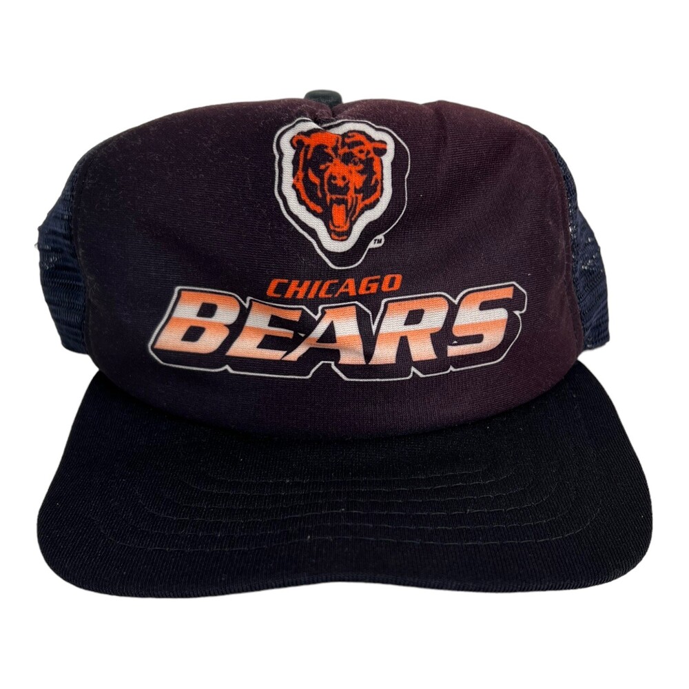 Vintage Chicago Bears Snapback Trucker Hat Cap Made In USA 80s NFL
